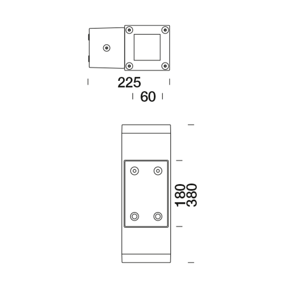 8436367 Подсветка стены Platek TETRA 140 Applique  TETRA 140 Wall lamp - 9 LED 4000K Elliptical  - Вид №6