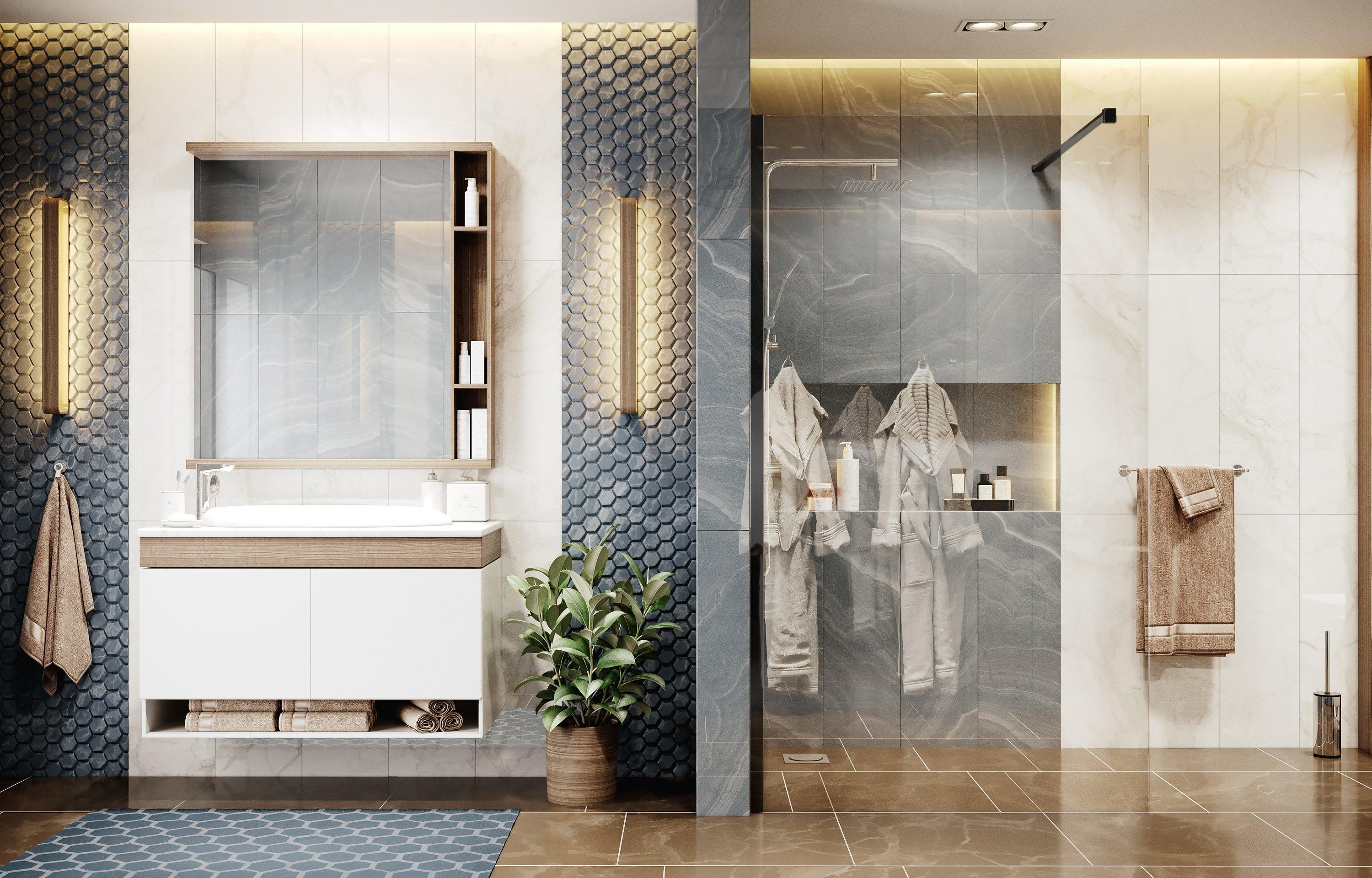 Душевая перегородка Ambassador Waik-in 15031111 (1100x2000), 1 место Walk-in - Вид №2