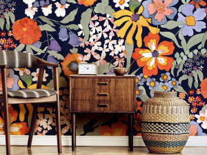 Тропические обои ПВХ бесплатно, экологически чистые, моющиеся