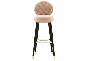 Domkapa Табурет медальон из бархата Katy Dk05