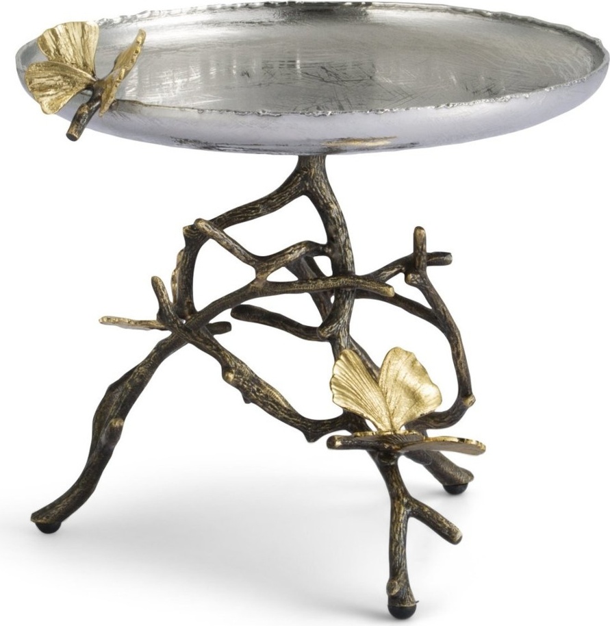 10650224 Michael Aram Конфетница Michael Aram Бабочки гинкго 21см, сталь нержавеющая Сталь нержавеющая 