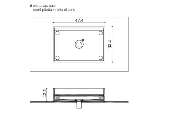 Прямоугольная столешница из Corian® Acquapazza Corian ® elements ARCH-00052933 - Вид №3