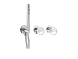 Встраиваемый смеситель для душа с 3 отверстиями и переключателем