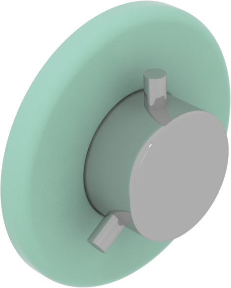 DEVCE2V25 Переключатель для душа/ванны 2 потока GSG CERAMIC TOUCH