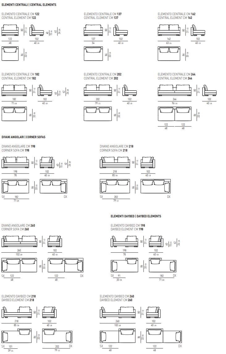 Модульный тканевый диван Minotti DANIELS ARCH-00025721 - Вид №3