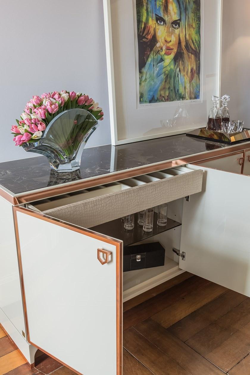 Stylish Club Буфет из лакированной древесины с распашными дверцами Cocktail Scf.c10 - Вид №3