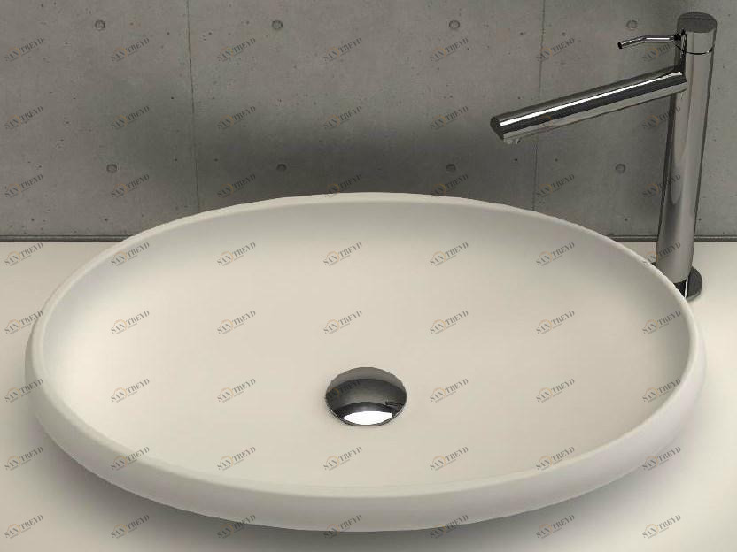 Rby Накладная раковина на столешницу  овальная MOMA Design Ruby