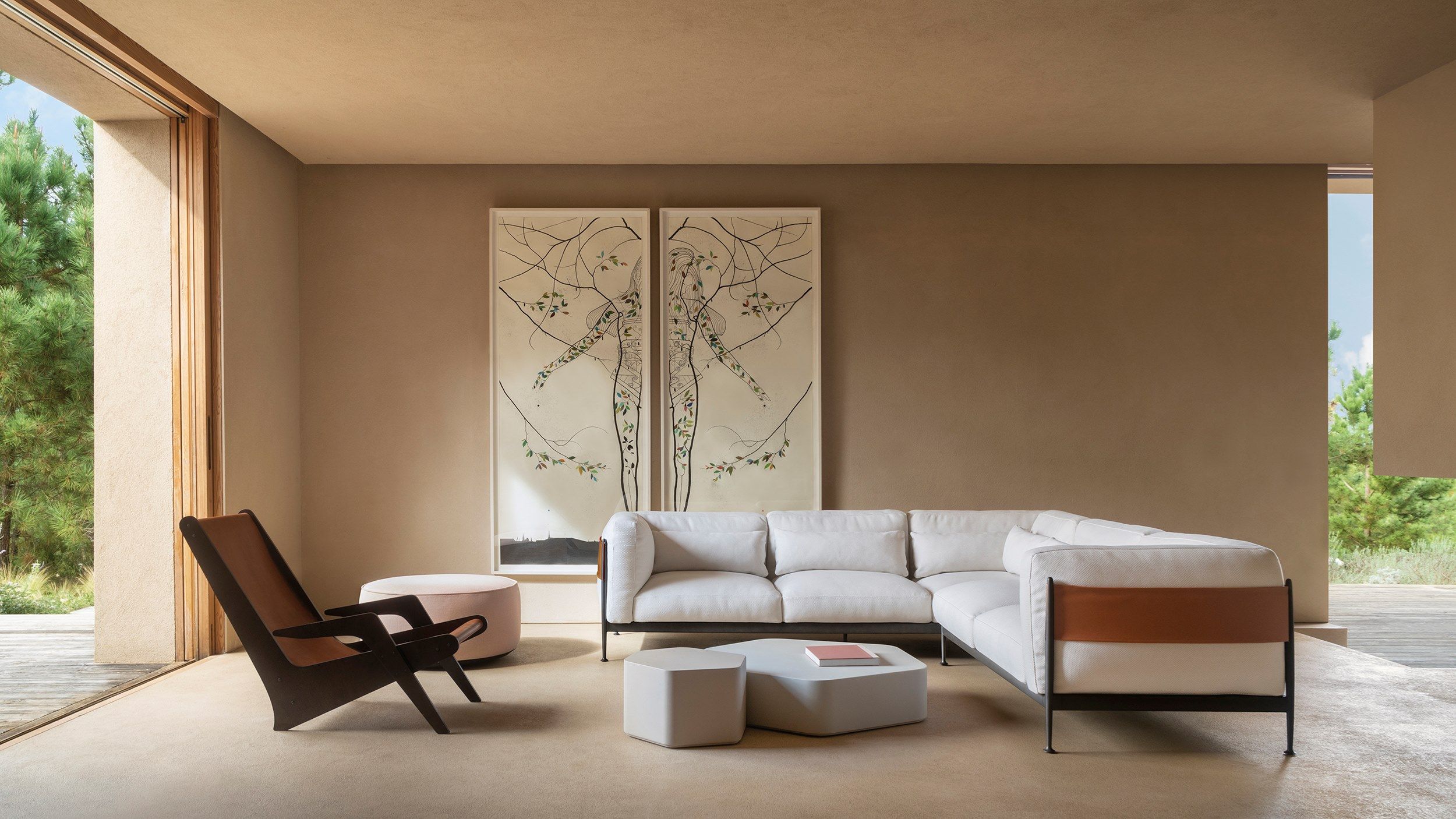 Ткань сад диван EXPORMIM Obi ARCH-00037860 - Вид №4