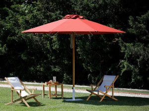 Алюминиевый круглый поворотный зонтик