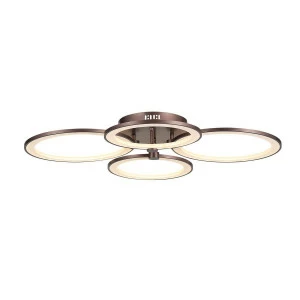 Люстра светодиодная подвесная коричневая 4 лампы ST Luce Twiddle SL867.702.04 ST LUCE ДИЗАЙНЕРСКИЕ, TWIDDLE 00-3833991 Коричневый