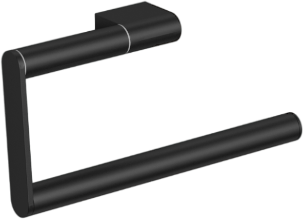 28038A-BP Полотенцедержатель подвесной цвет черный матовый LANGBERGER Accessories, BLACK EDITION