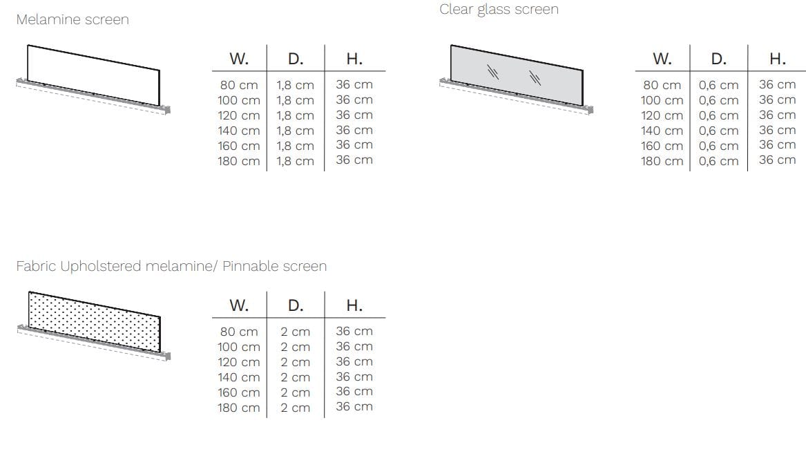 Множественный стол с разделительными панелями FREZZA Pal System ARCH-00140652 - Вид №11
