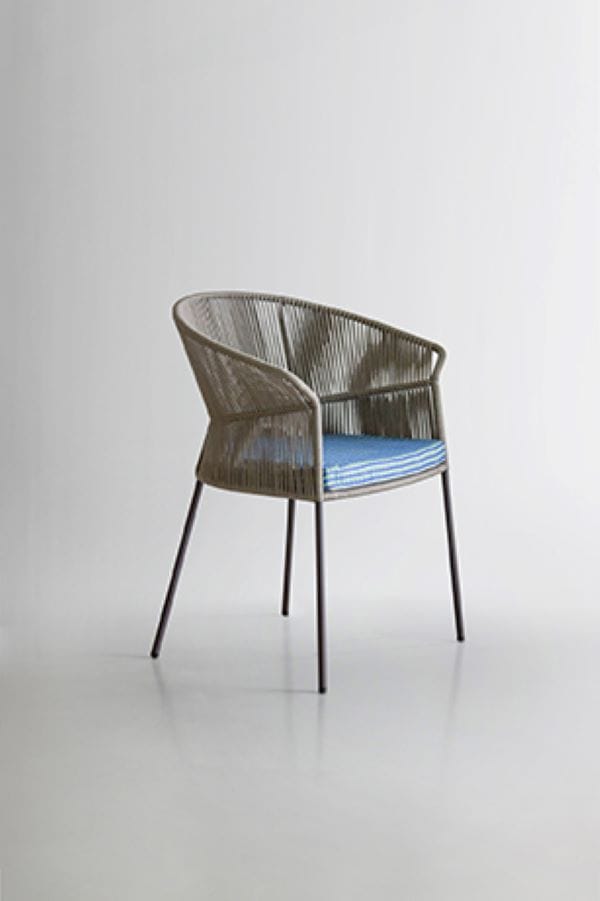 Веревочный садовый стул с подлокотниками Potocco ARCH-00139414 - Вид №1