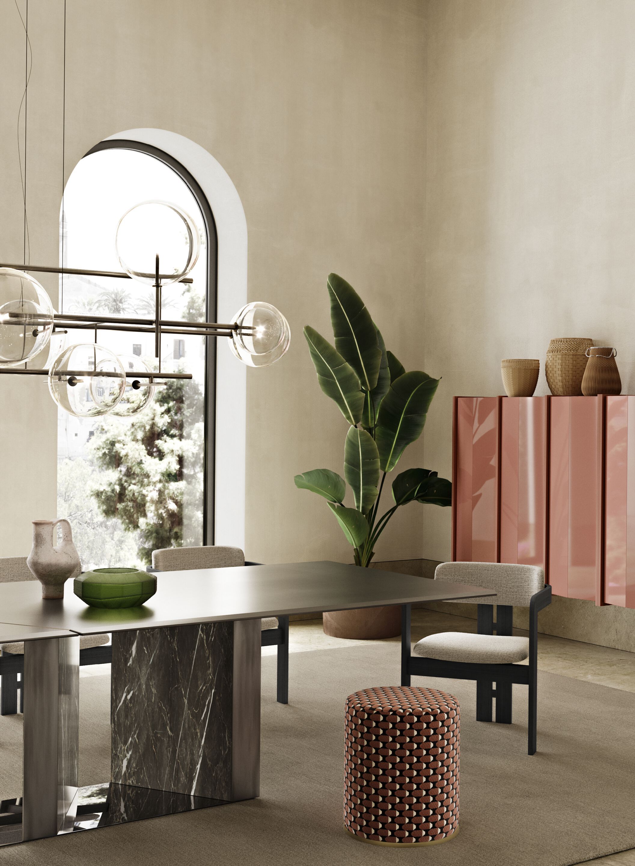 Деревянный подвесной шкаф с распашными дверями Gallotti&Radice двугранный ARCH-00026666