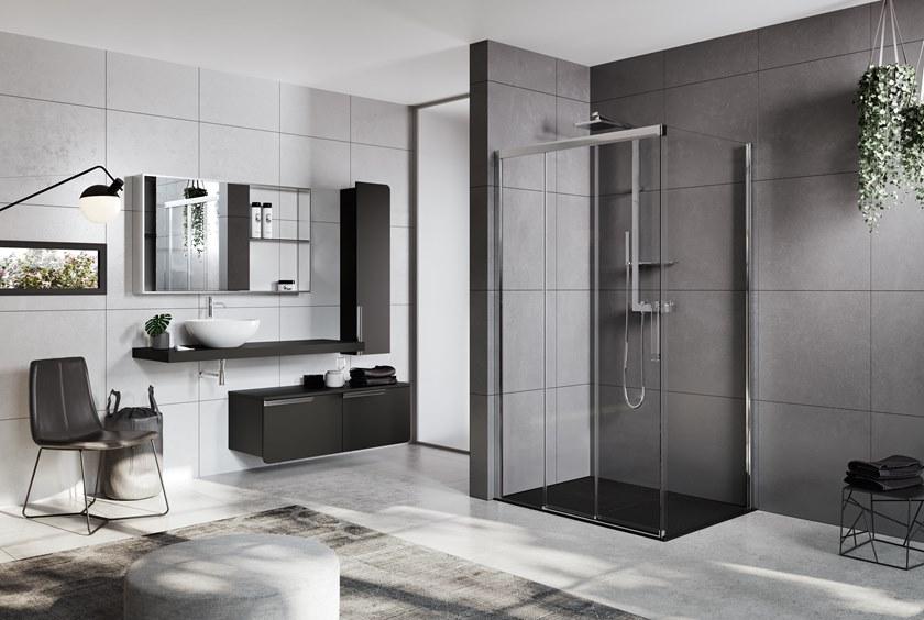 NOVELLINI Душевая ниша с раздвижной дверцей Rose rosse sun-id-1407154 - Вид №1