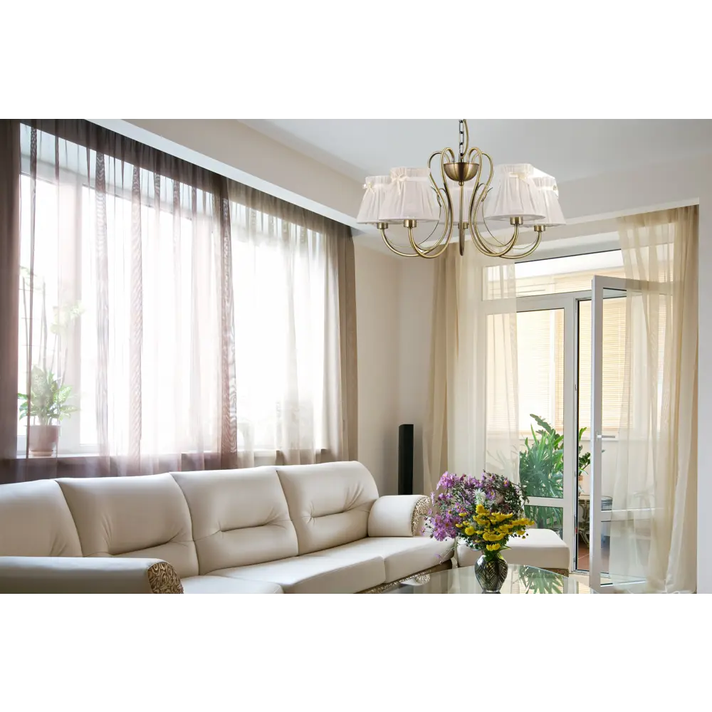 Люстра Eurosvet Белль 60061/5, 5 ламп, 25 м², цвет античная бронза 18631193 STLM-2109271  - Вид №8