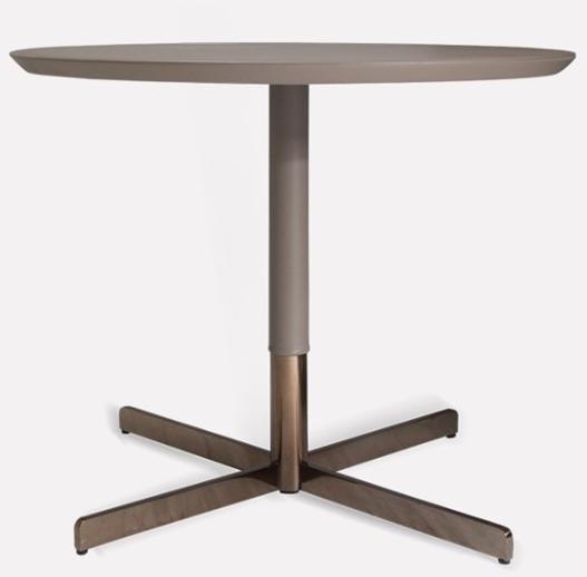 MORADA Круглый кожаный журнальный столик  Leatherella ct  - Вид №1