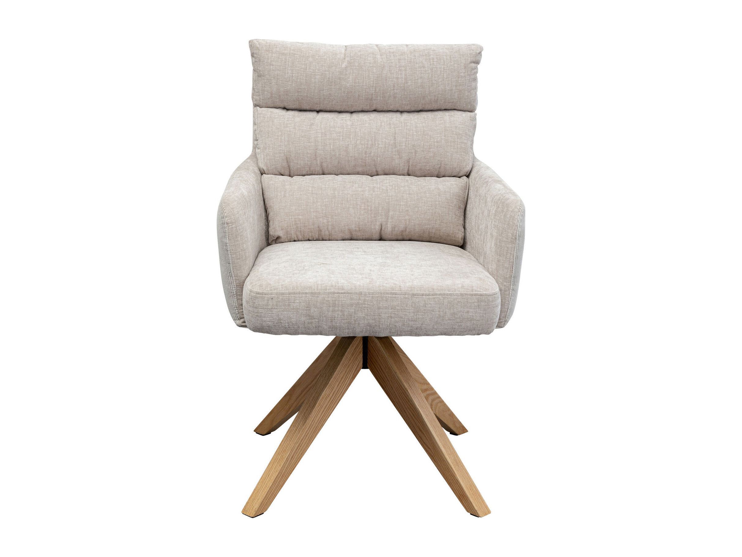 Тканевый поворотный стул с подлокотниками KARE Design BOSSE ARCH-00055964 - Вид №1