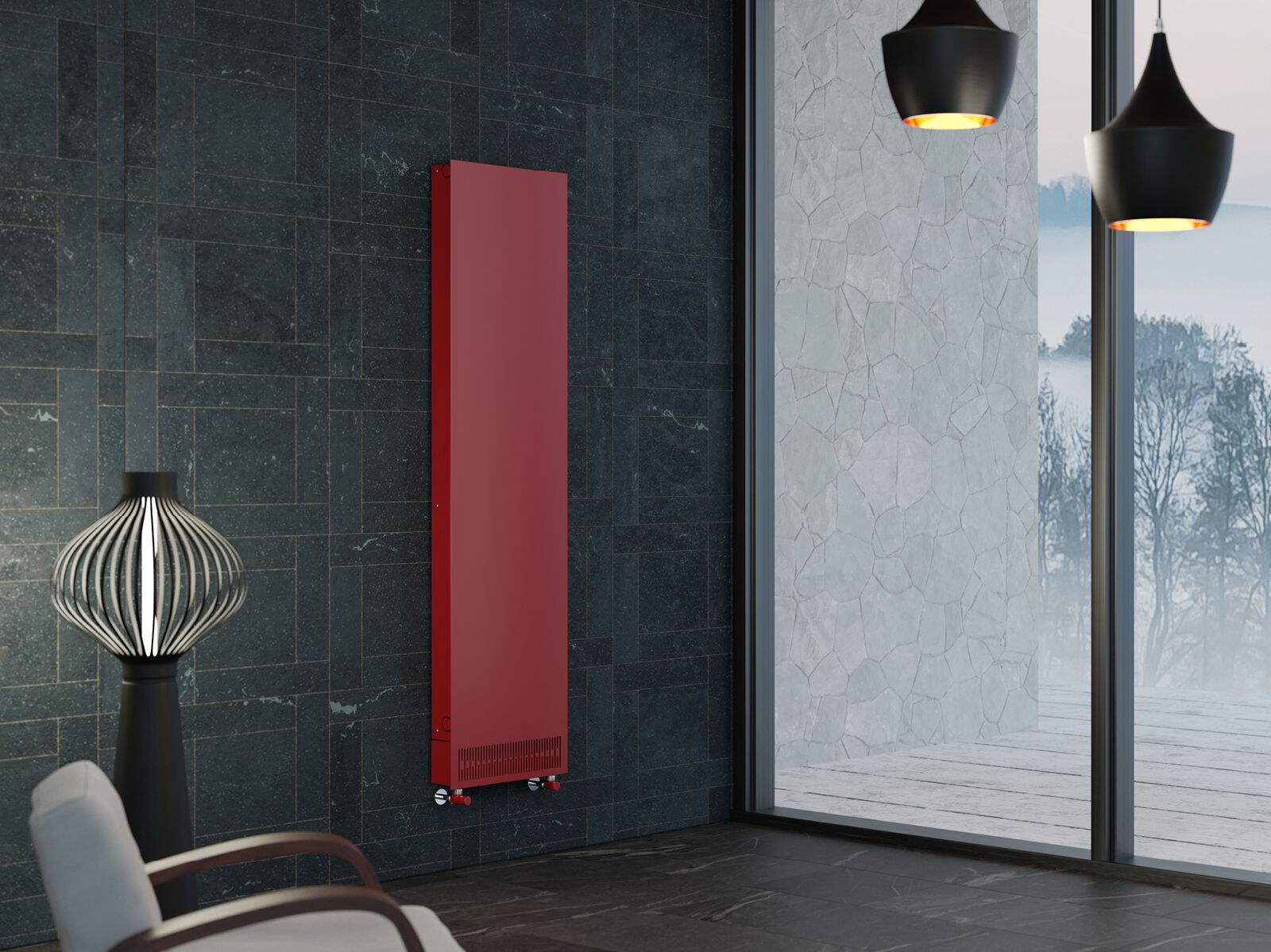 Настенный полотенцесушитель с горячей водой Cordivari Design вентилируемые радиаторы ARCH-00039769