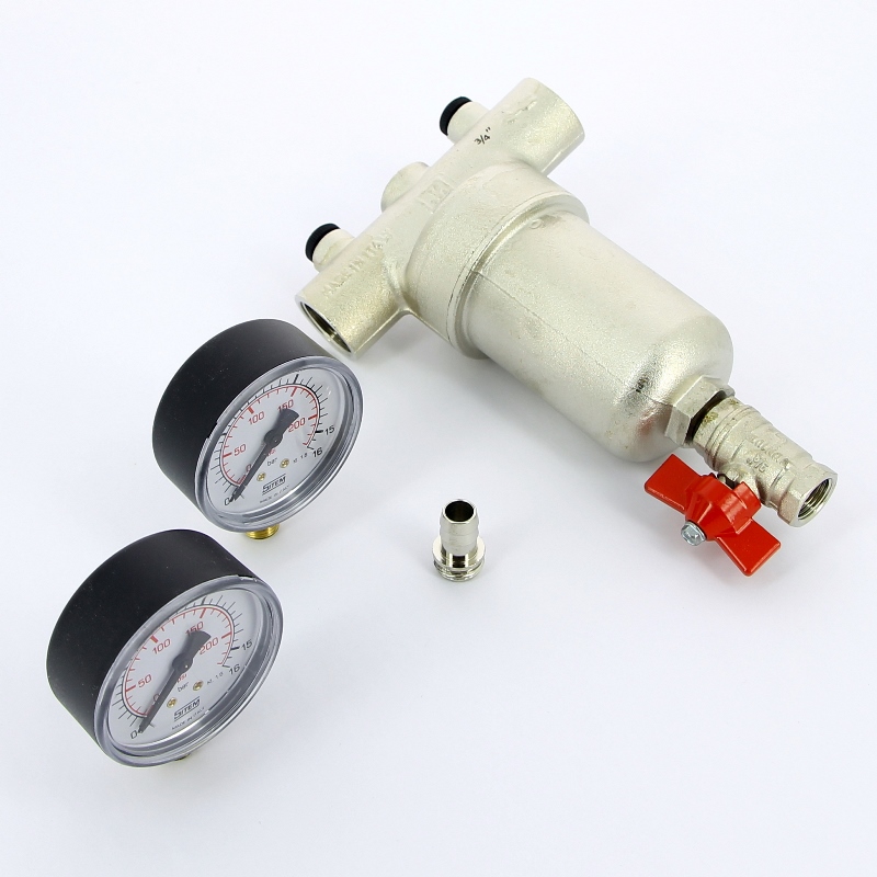 Фильтр промывной с двумя маноментрами ITAP 3/4" 18934 - Вид №1