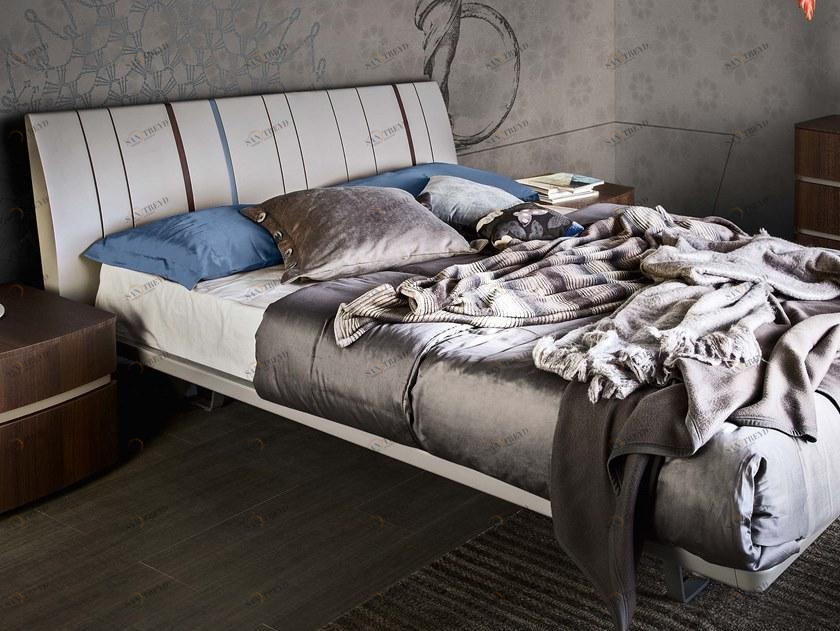 ZANETTE Двуспальная лакированная деревянная кровать sun-id-1457646