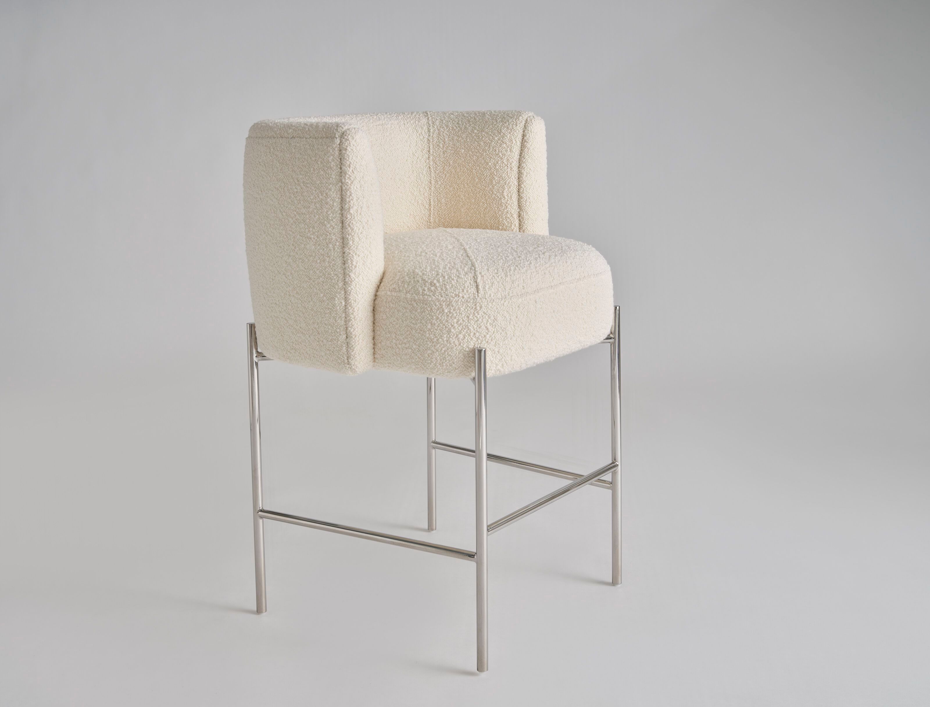 Высокий тканевый мягкий стул со спинкой Phase Design Capper ARCH-00130620 - Вид №4