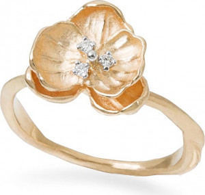 10592426 Michael Aram Кольцо "Орхидея" (желтое золото, 750пр) 16,5 р-р Золото