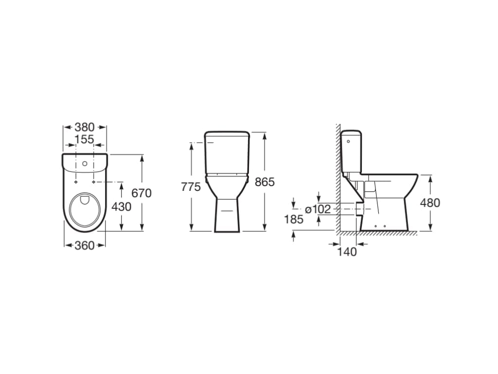 Внешняя сливная кассета Roca ACCESS ARCH-00035101 - Вид №3
