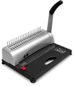 БП-13 Переплетчик на пластиковую пружину, а4, ручная перфорация 13 листов, переплет макс до 500 л., глубина перфорации 3,5-5,5 мм Гелеос