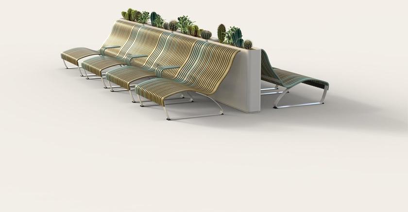Green Furniture Concept Скамья со спинкой Nova c sun-id-1377962 - Вид №9