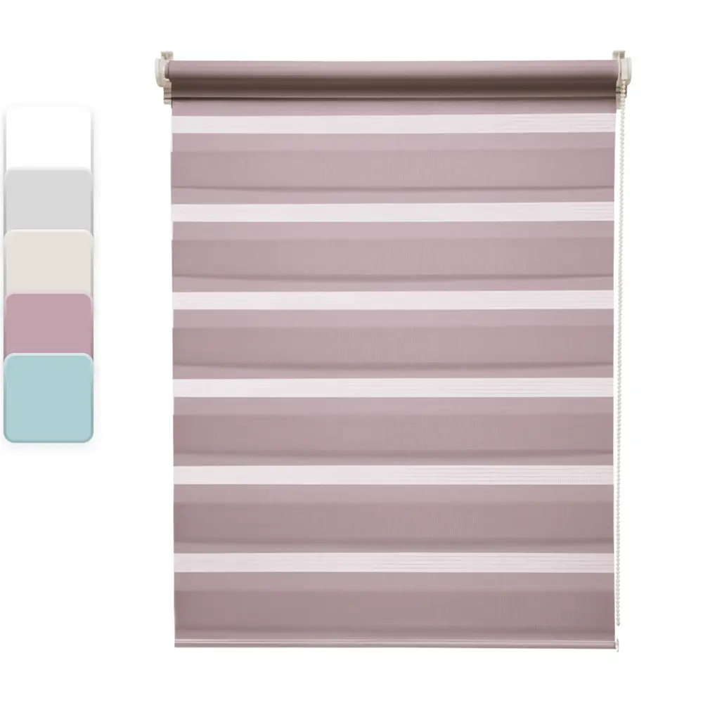 Рулонные шторы INSPIRE PETER день-ночь с экосертификатом, 100×160 см, сиреневый 82691066 STLM-0034170