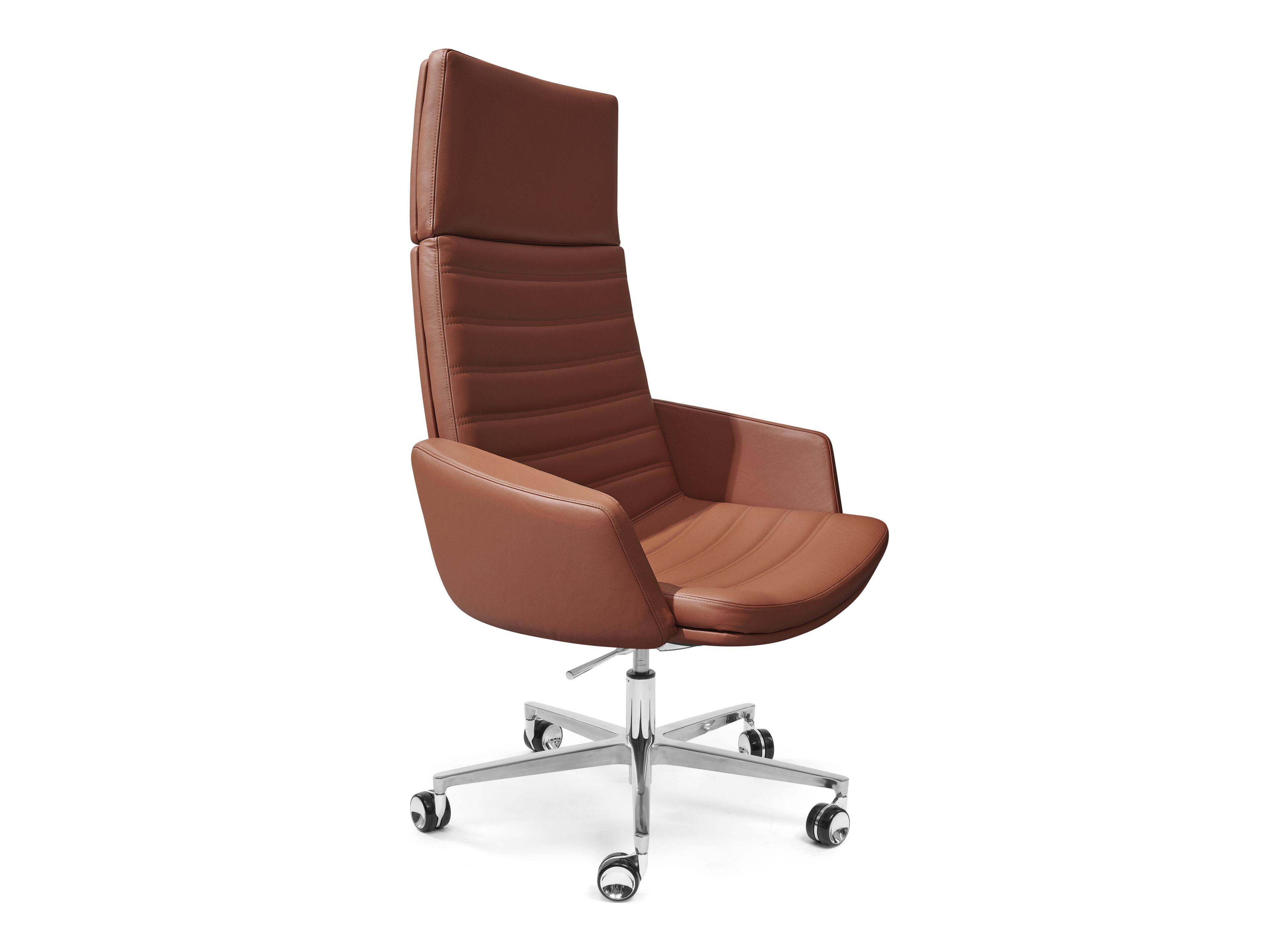 5-спицевое кожаное офисное кресло с высокой спинкой AP Factor Миннесота ARCH-00111048