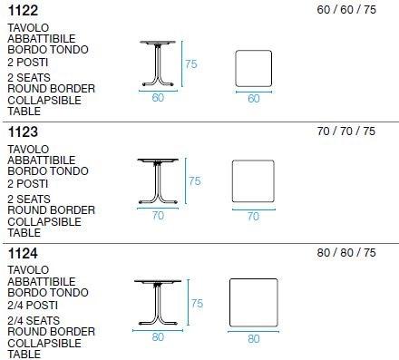 emu Квадратный складной стальной стол sun-id-1468673 - Вид №10