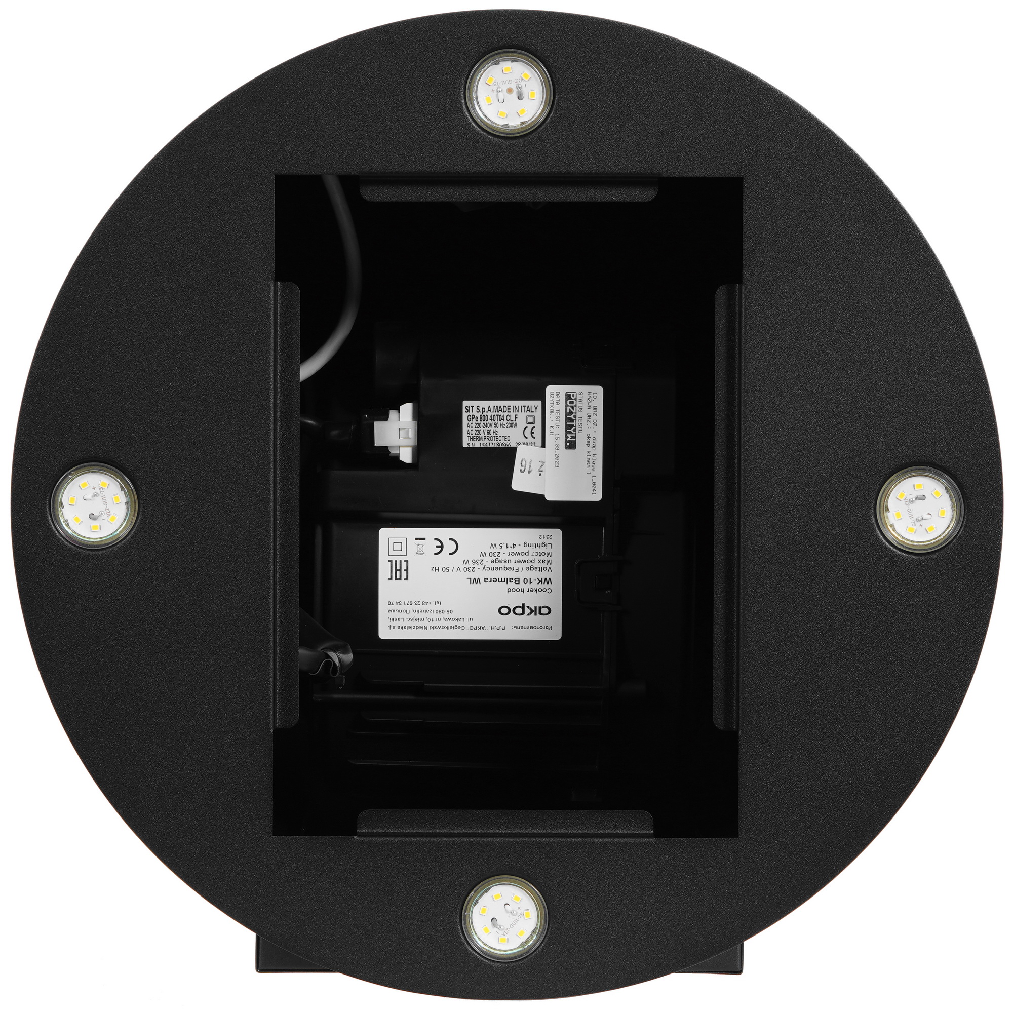 5370064 Вытяжка пристенная Akpo WK-10 Balmera WL черный STDN-0031416 - Вид №7