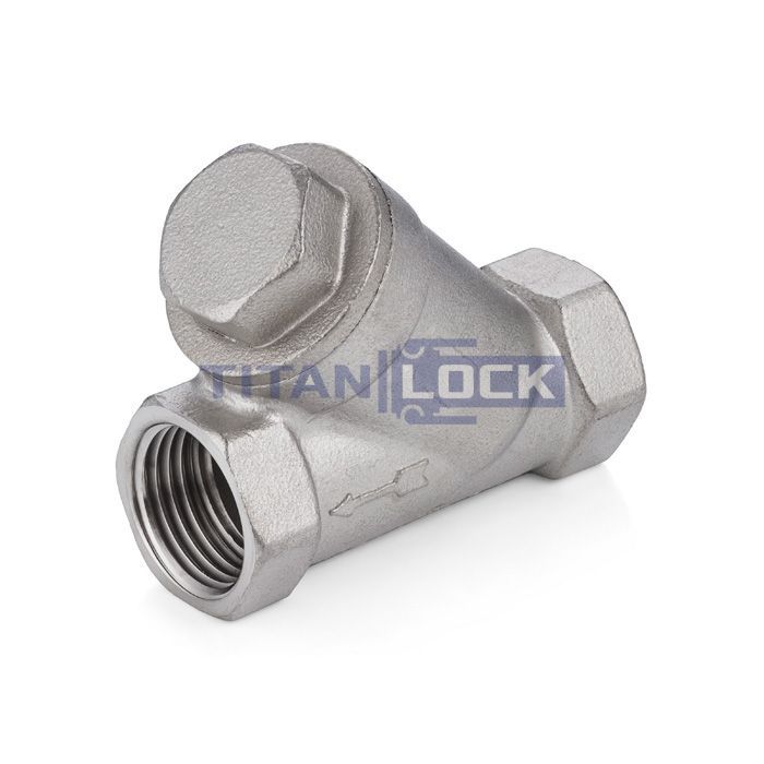 Фильтр муфтовый сетчатый нержавеющий AISI304, ВР/ВР 1/4", TL1/4ASF TITAN LOCK 