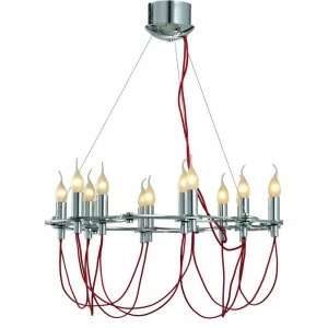Подвесная люстра Divinare Capillari 8777/02 LM-12 красная DIVINARE ДИЗАЙНЕРСКИЕ, CAPILLARI 074958 Красный