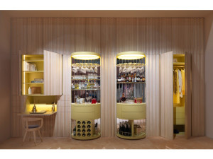 Секционная стеновая обшивка из массива дерева