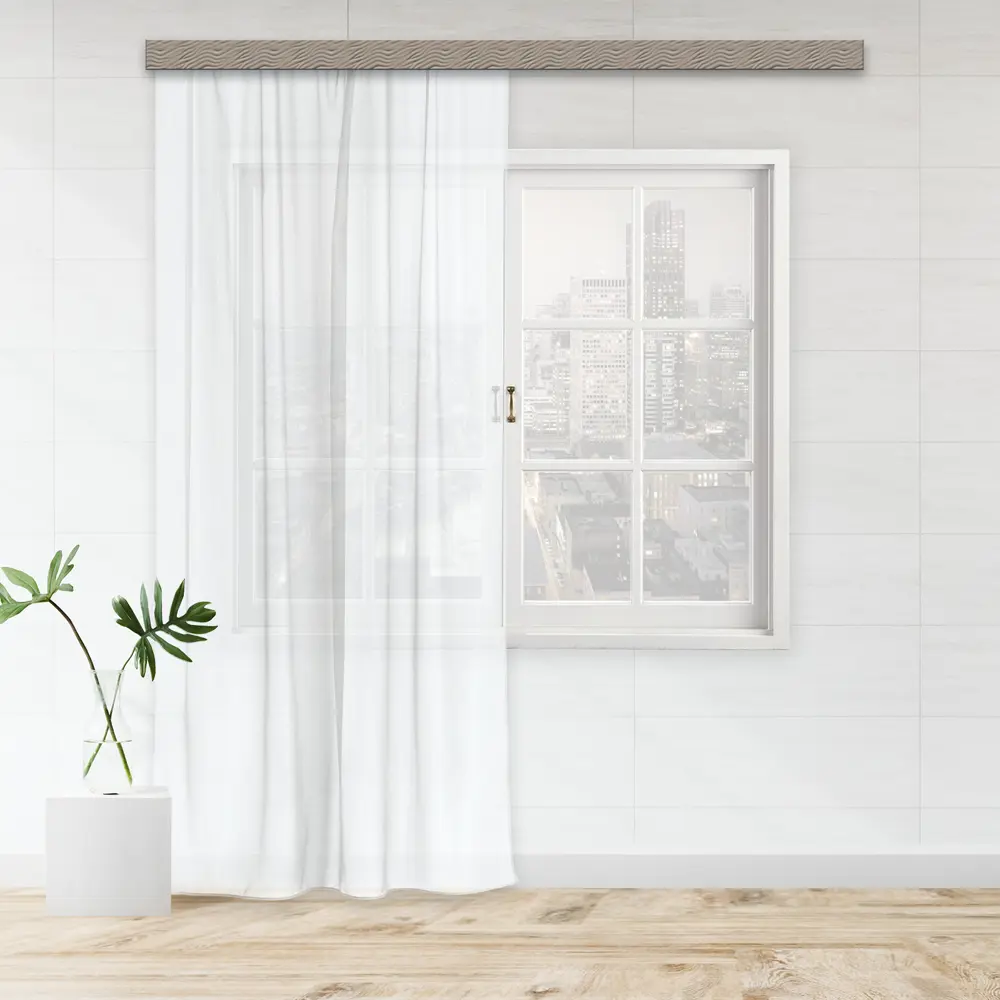 Тюль на ленте «Дизайн 4» 250x260 см цвет белый WITERRA STLM-2167089 - Вид №6