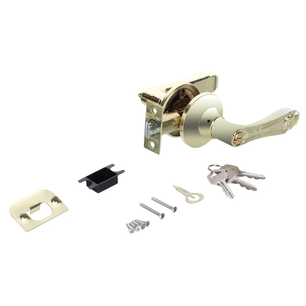 Ручка защелка 637/BL РB-Е (зол) кл/фик FUARO STLM-2104894 - Вид №1