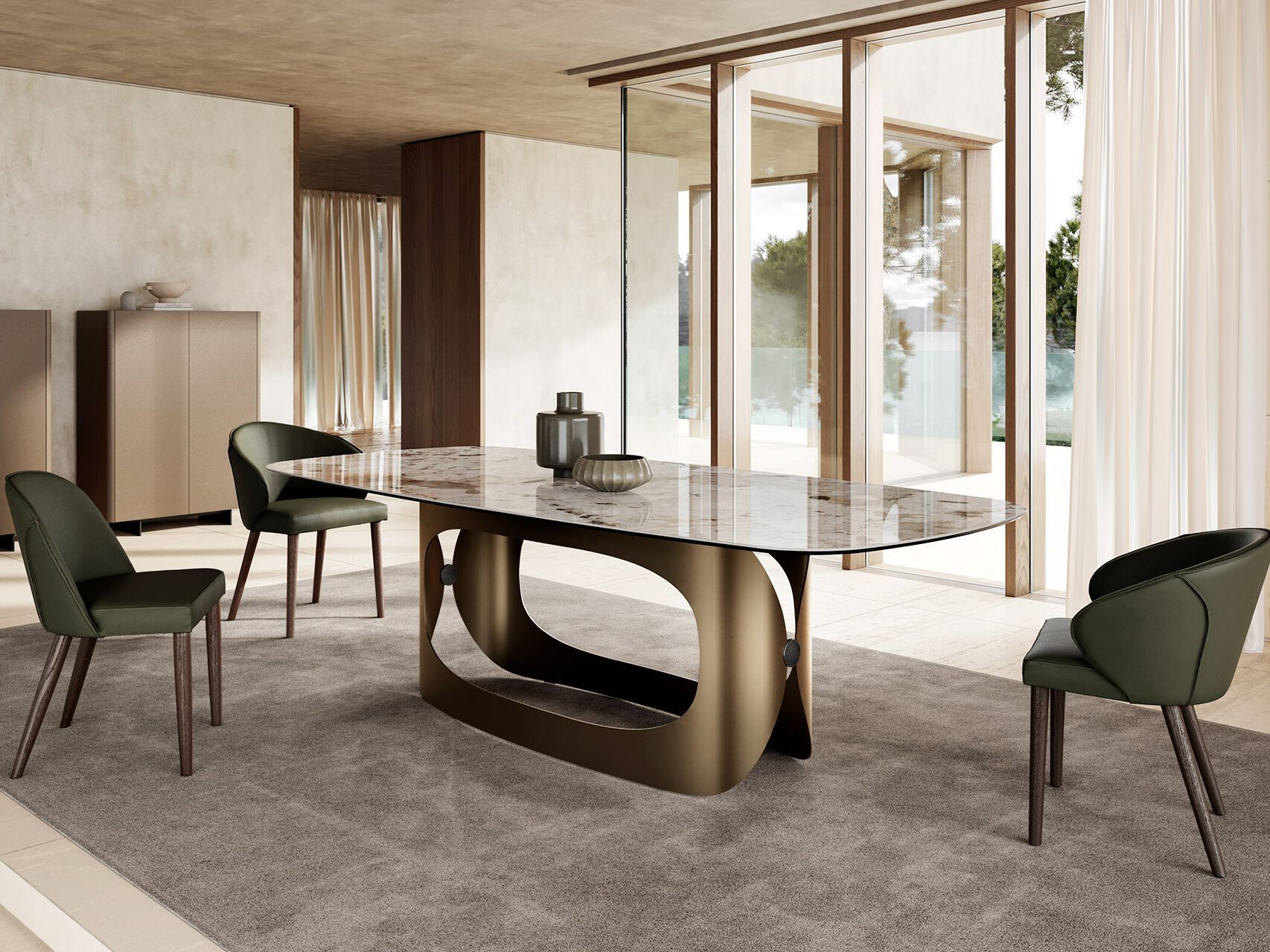 Мягкий тканевый стул с подлокотниками EFORMA Manta ARCH-00035797 - Вид №5