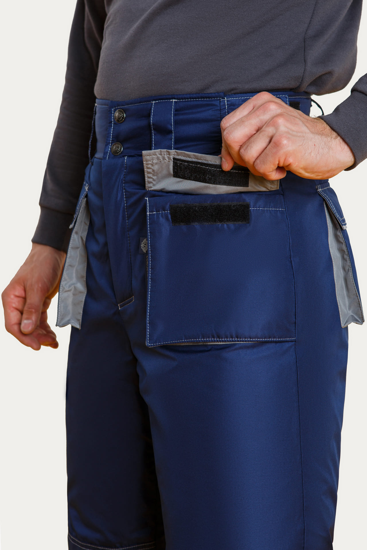 64815 Костюм "Арктика" зимний синий-серый  Зимняя спецодежда  размер 60-62/182-188  - Вид №23