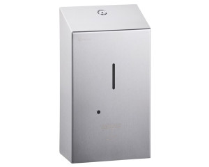 DSM505 Бесконтактный автоматический дозатор жидкого мыла STELLA AUTOMATIC, емкость бака 1000 мл, матовая сталь Merida