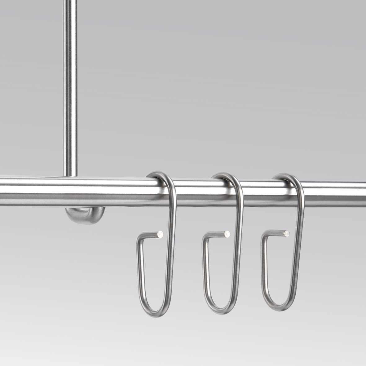 DSB500-1000F Стержень для душевой занавески четверть круга с радиусом дуги 50 см, 100 x 100 см для крепления к потолку PHOS  - Вид №3