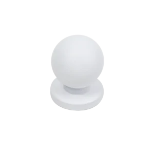 Мебельная ручка-кнопка белый