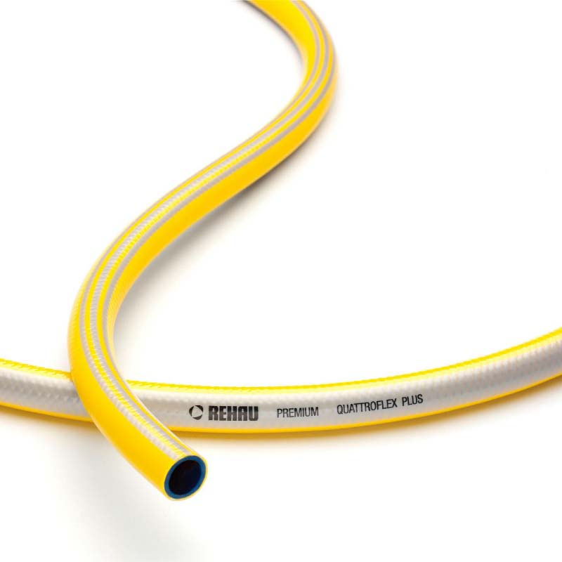 Шланг поливочный Quattroflex PLUS REHAU 5/8"(15.0/2.6 мм) бухта 50м 097496200