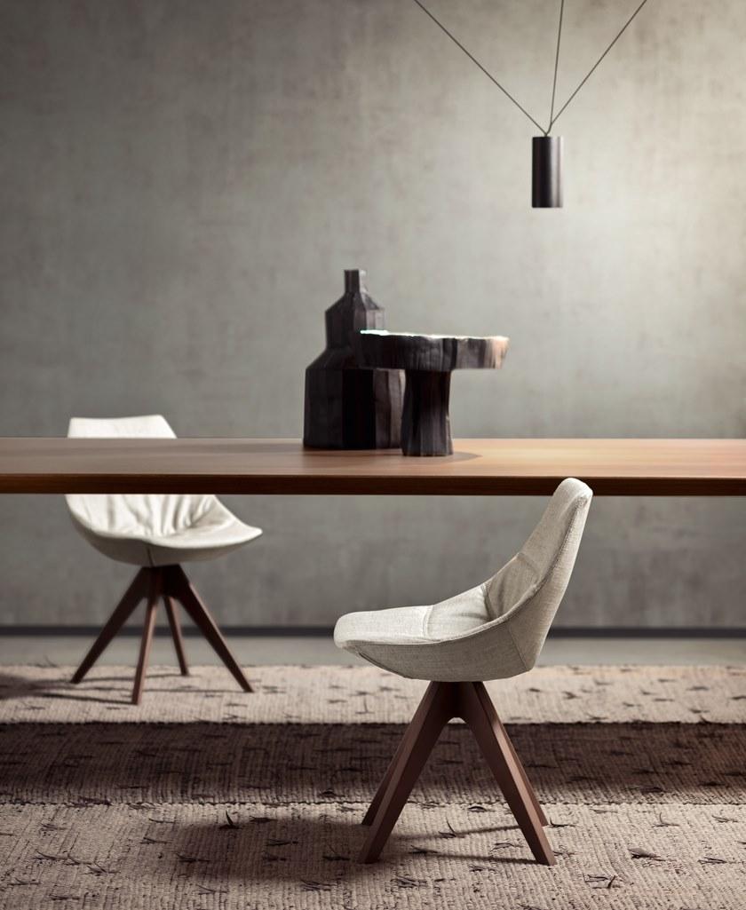 PIANCA Мягкое кресло из ткани с деревянными спицами sun-id-1398680 - Вид №3