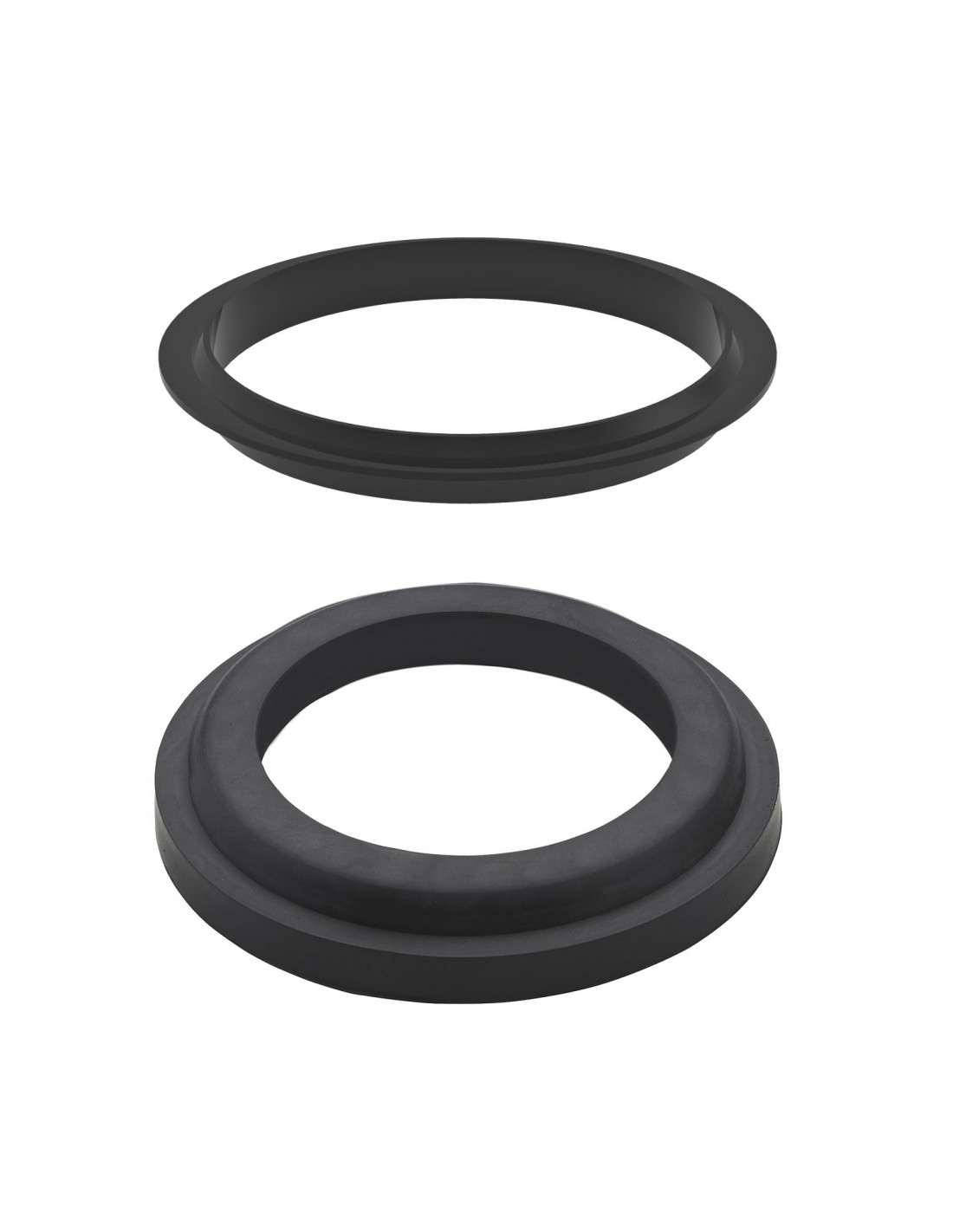 015900 005 00  Комплект из 2 прокладок для сливного отверстия для умывальника из латуни, с 1 манжетным уплотнением и 1 уплотнением для фитинга Valentin Чернить 