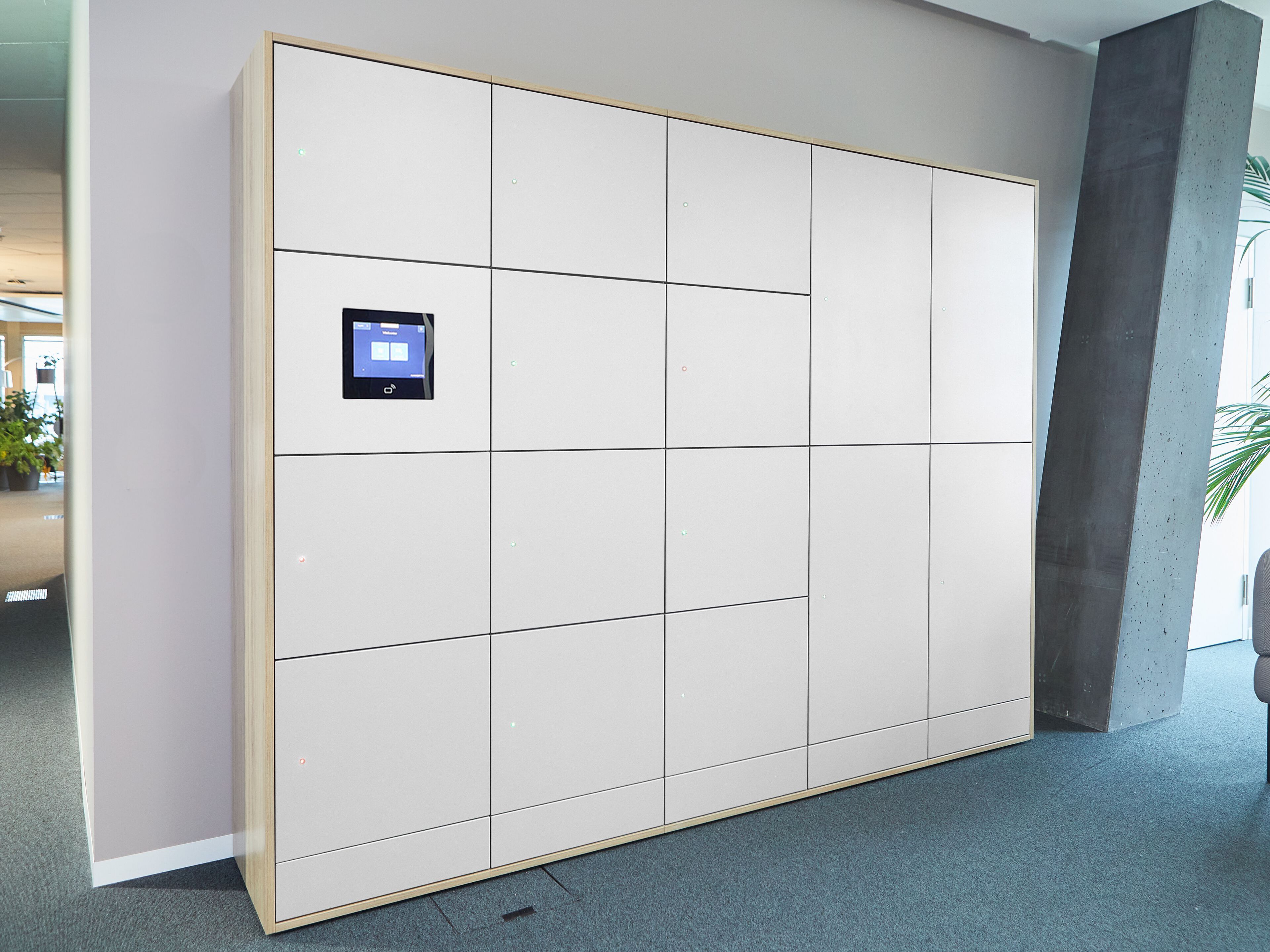 Высокий офисный шкаф из меламина Haworth Be_Hold ARCH-00026065