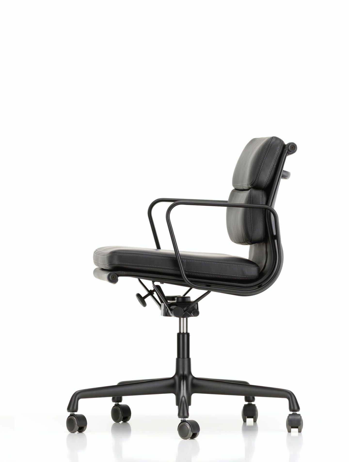 5 спиц подлокотник кожаный поворотный операционный офисный стул VITRA Eames Soft Pad Group ARCH-00124733 - Вид №23