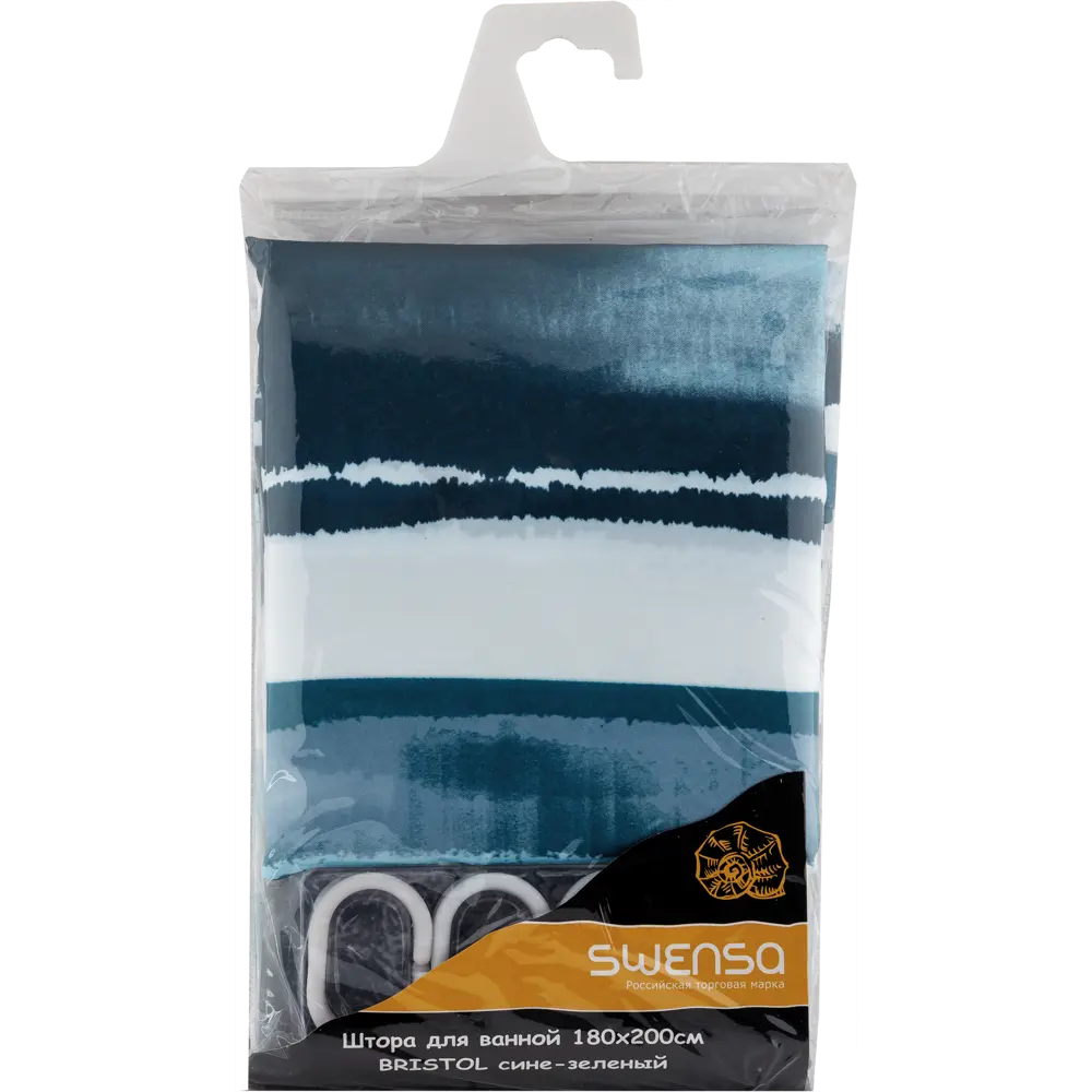 Штора для ванной комнаты Bristol, 180x200 см, полиэстер SWENSA SWC-90 STLM-2175271 - Вид №6
